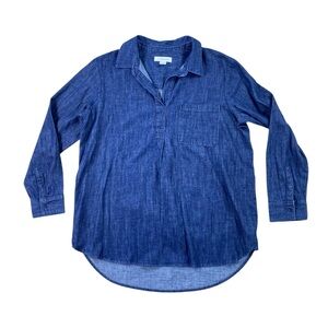 Woman’s Liz Claiborne denim jean tunic top size L